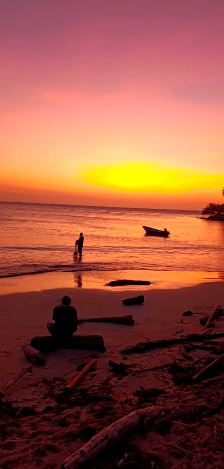 Atardecer en la playa